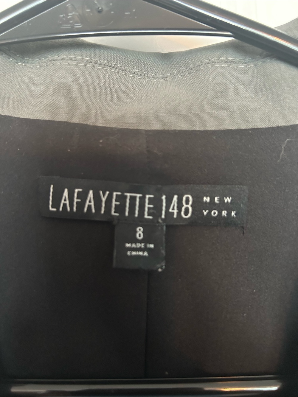 Lafayette 148 New York Women's Charcoal Single-Button Blazer - Picture 3 of 3